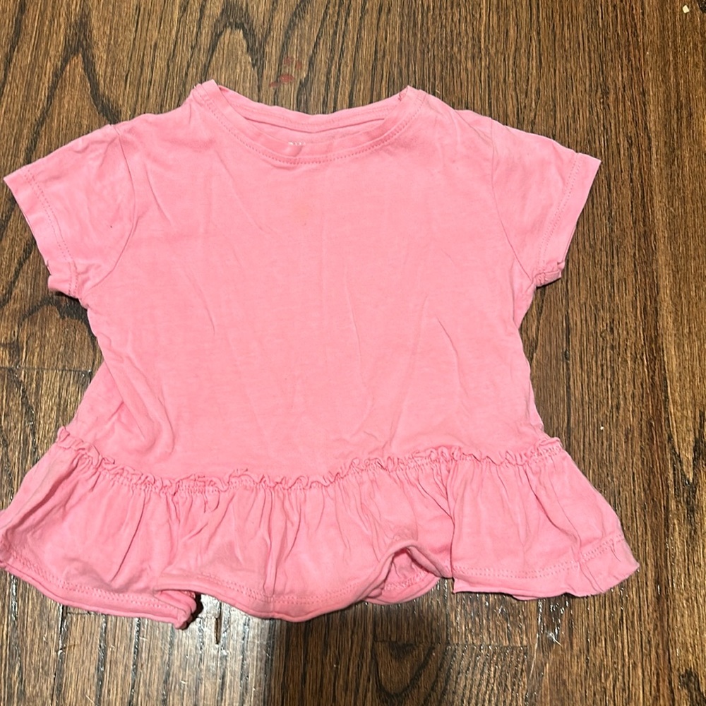Primark 1,5-2 years girls pink ruffle t shirt